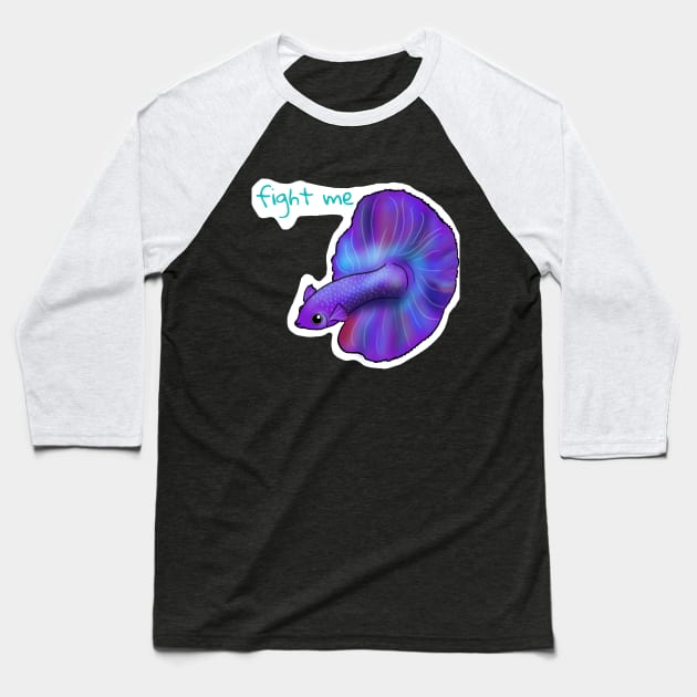 Betta Challenge Baseball T-Shirt by Underbite Boutique